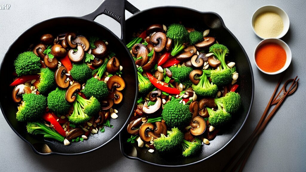 Broccoli and Mushroom Stir Fry