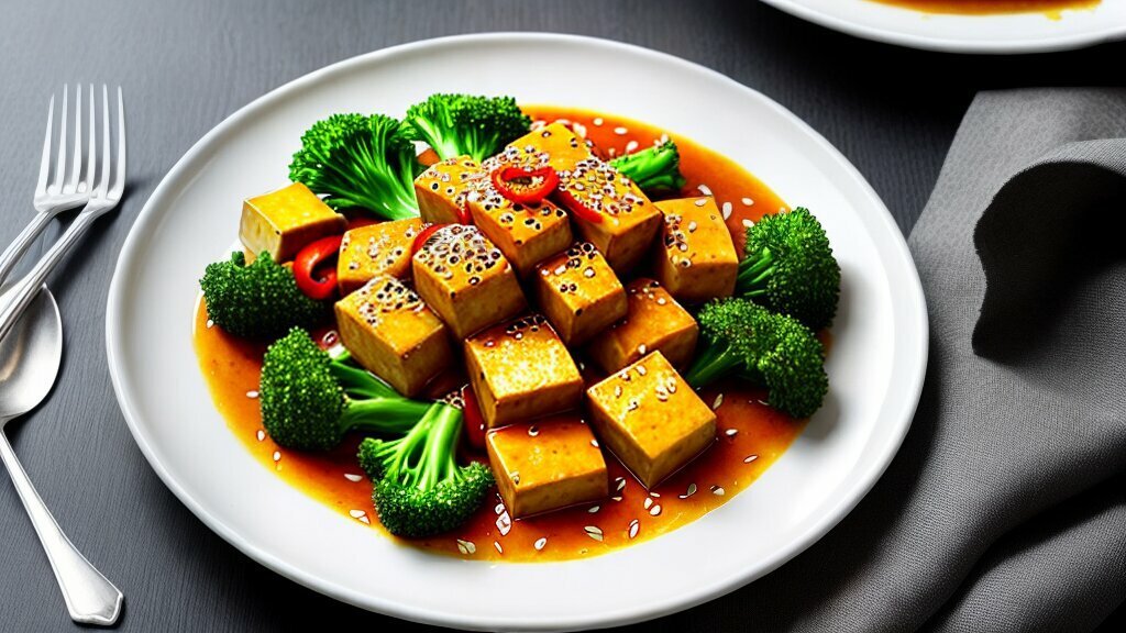 Orange Tofu Dish