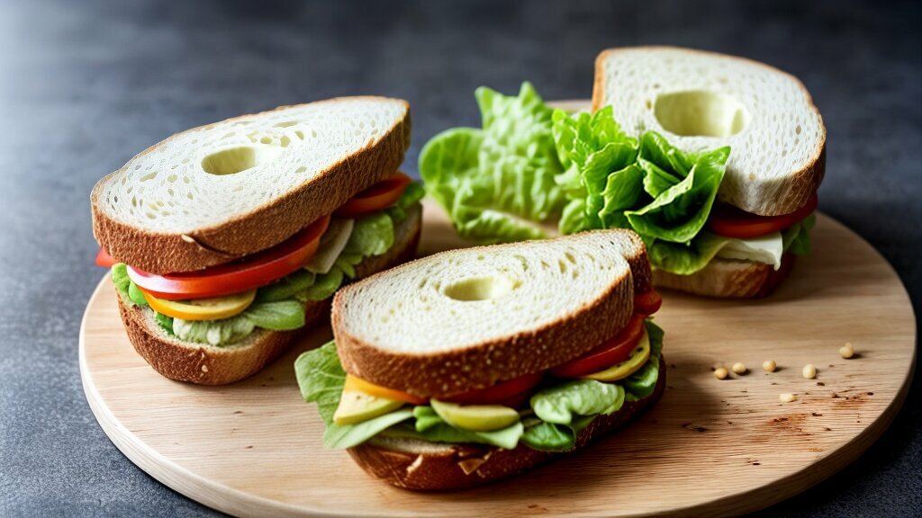 avocado chickpea sandwich