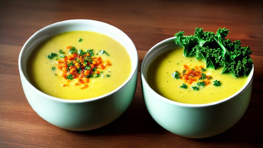 vegan potato soup with kale